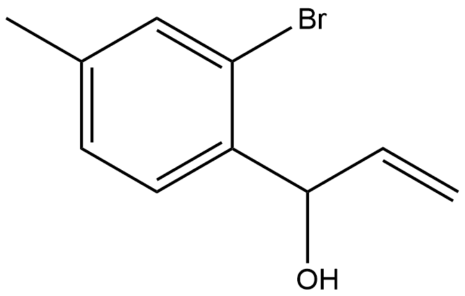 2-Bromo-α-ethenyl-4-methylbenzenemethanol Structure