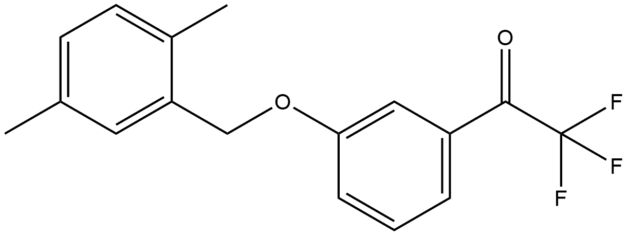 1-[3-[(2,5-Dimethylphenyl)methoxy]phenyl]-2,2,2-trifluoroethanone Structure