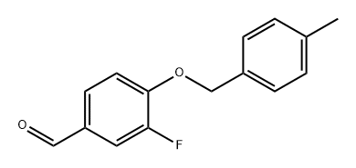 Benzaldehyde, 3-fluoro-4-[(4-methylphenyl)methoxy]- Structure