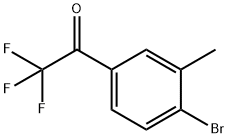 Ethanone, 1-(4-bromo-3-methylphenyl)-2,2,2-trifluoro- Structure