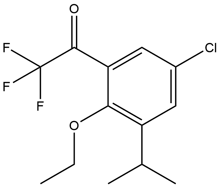 1-(5-Chloro-2-ethoxy-3-isopropylphenyl)-2,2,2-trifluoroethanone Structure