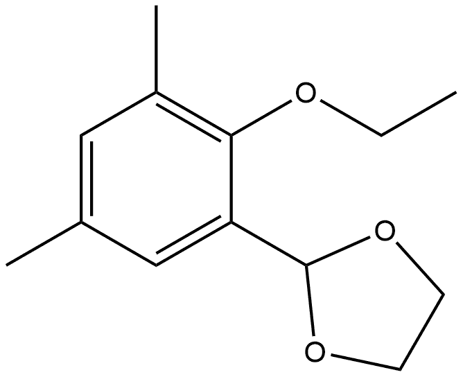 2-(2-Ethoxy-3,5-dimethylphenyl)-1,3-dioxolane Structure