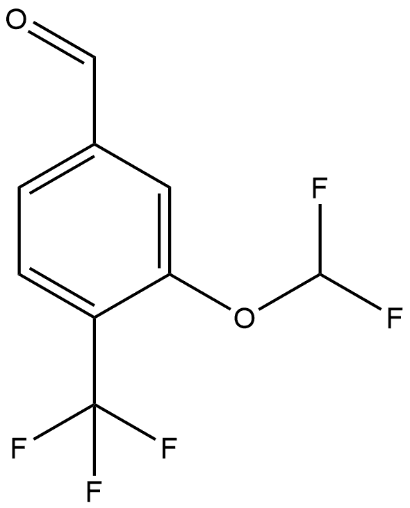 3-(difluoromethoxy)-4-(trifluoromethyl)benzaldehyde Structure