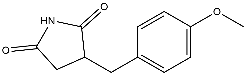 2,5-Pyrrolidinedione, 3-[(4-methoxyphenyl)methyl]- 구조식 이미지