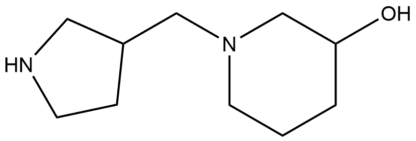 1-(3-Pyrrolidinylmethyl)-3-piperidinol Structure