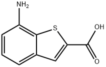 Benzo[b]thiophene-2-carboxylic acid, 7-amino- Structure