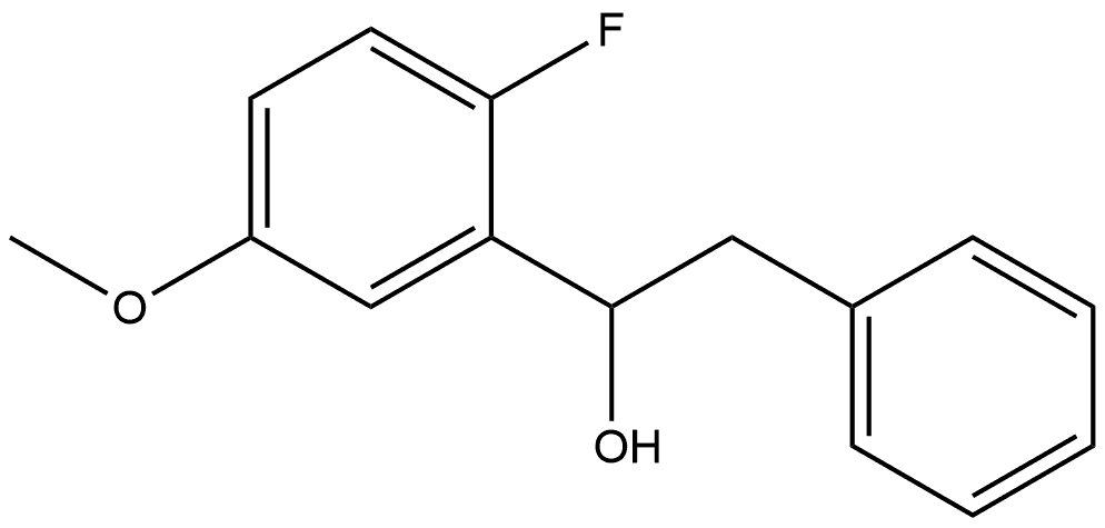 α-(2-Fluoro-5-methoxyphenyl)benzeneethanol Structure