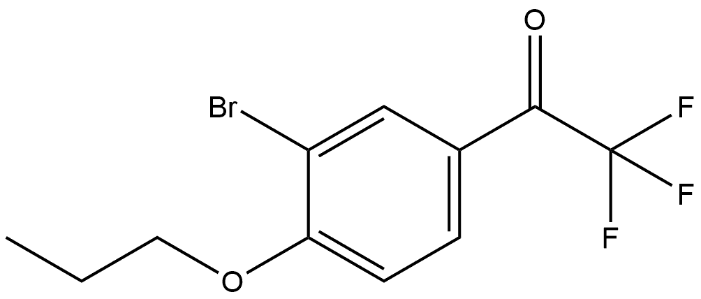 1-(3-Bromo-4-propoxyphenyl)-2,2,2-trifluoroethanone Structure