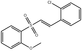 Benzene, 1-chloro-2-[(1E)-2-[(2-methoxyphenyl)sulfonyl]ethenyl]- 구조식 이미지