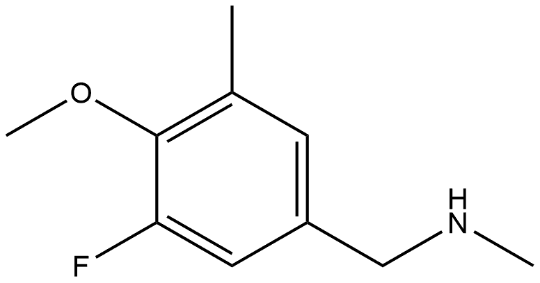 3-Fluoro-4-methoxy-N,5-dimethylbenzenemethanamine Structure