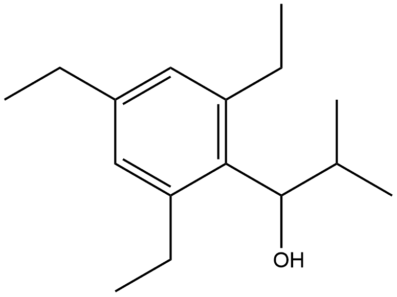 2,4,6-Triethyl-α-(1-methylethyl)benzenemethanol Structure