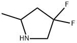 Pyrrolidine, 4,4-difluoro-2-methyl- Structure