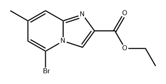 Imidazo[1,2-a]pyridine-2-carboxylic acid, 5-bromo-7-methyl-, ethyl ester Structure