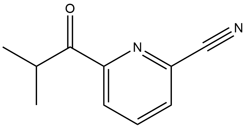 6-(2-Methyl-1-oxopropyl)-2-pyridinecarbonitrile Structure