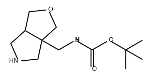 Carbamic acid, [(tetrahydro-1H-furo[3,4-c]pyrrol-3a(3H)-yl)methyl]-, 1,1-dimethylethyl ester (9CI) Structure