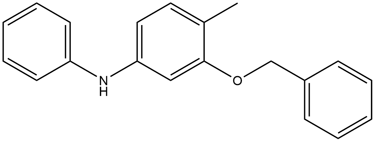 4-Methyl-N-phenyl-3-(phenylmethoxy)benzenamine Structure