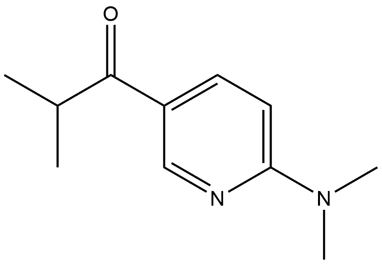 1-[6-(Dimethylamino)-3-pyridinyl]-2-methyl-1-propanone Structure