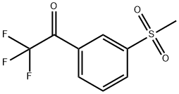 2,2,2-trifluoro-1-(3-methanesulfonylphenyl)ethan1-one Structure