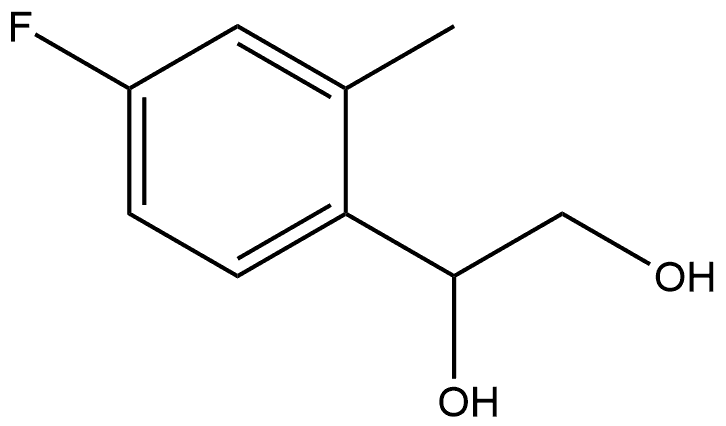 1-(4-Fluoro-2-methylphenyl)-1,2-ethanediol Structure