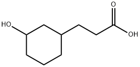 3-(3-hydroxycyclohexyl)propanoic acid Structure