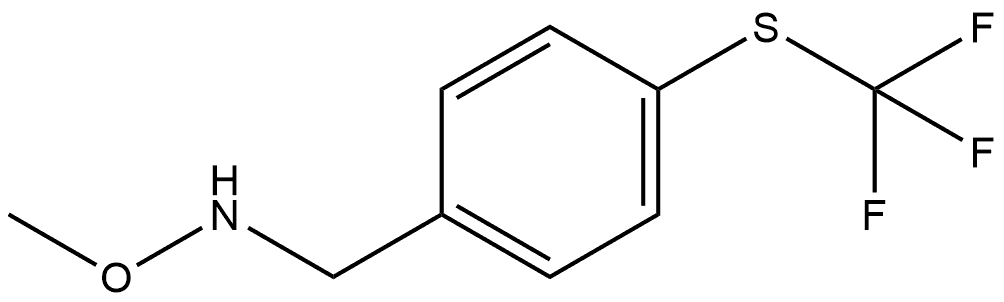 N-Methoxy-4-[(trifluoromethyl)thio]benzenemethanamine Structure