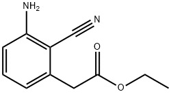 Ethyl 3-amino-2-cyanobenzeneacetate Structure