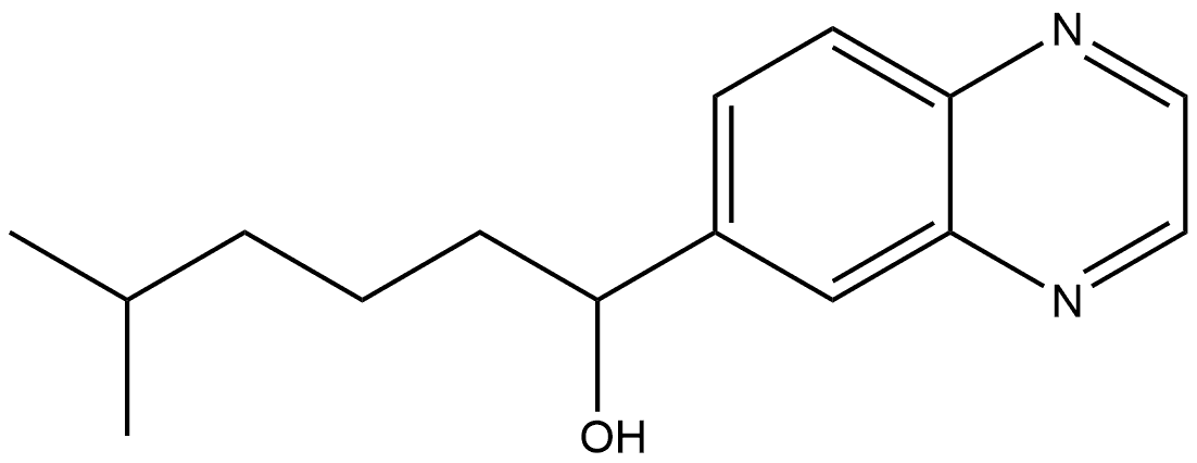 α-(4-Methylpentyl)-6-quinoxalinemethanol Structure