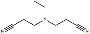 Propanenitrile, 3,3'-(ethylimino)bis- Structure