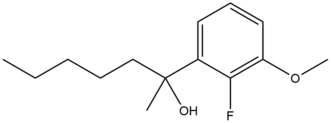 2-Fluoro-3-methoxy-α-methyl-α-pentylbenzenemethanol Structure