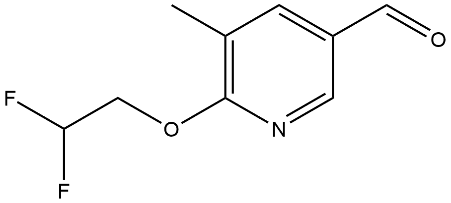 6-(2,2-Difluoroethoxy)-5-methyl-3-pyridinecarboxaldehyde Structure