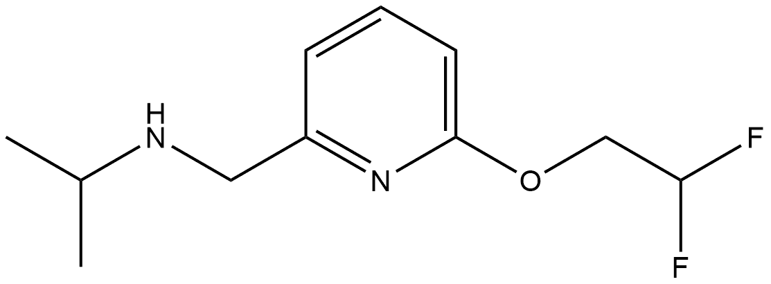 6-(2,2-Difluoroethoxy)-N-(1-methylethyl)-2-pyridinemethanamine Structure