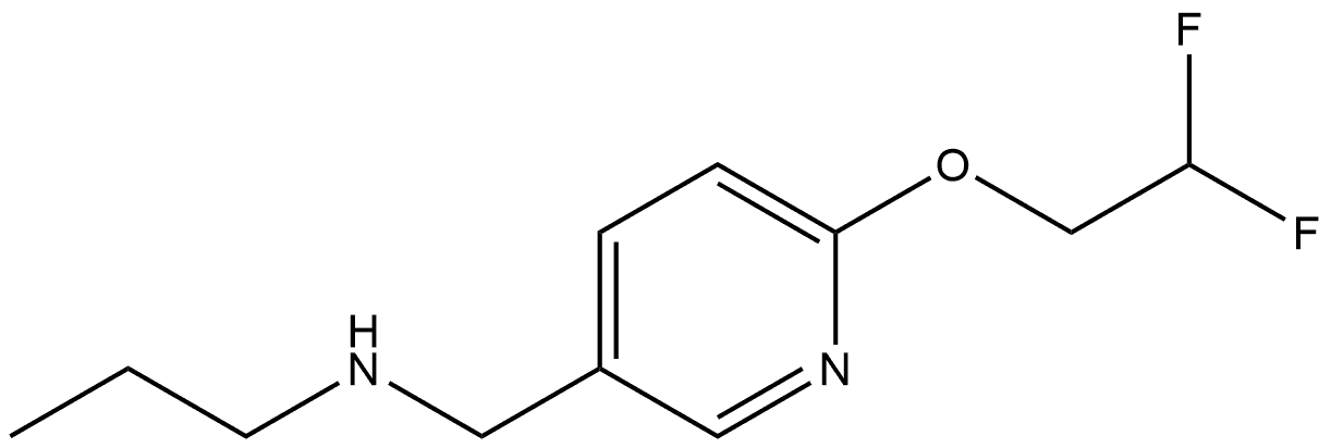 6-(2,2-Difluoroethoxy)-N-propyl-3-pyridinemethanamine Structure