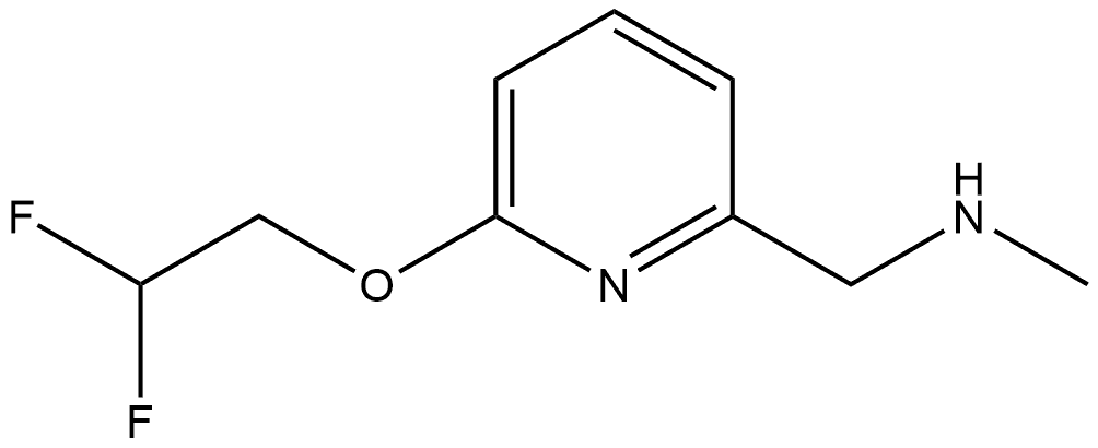 6-(2,2-Difluoroethoxy)-N-methyl-2-pyridinemethanamine Structure