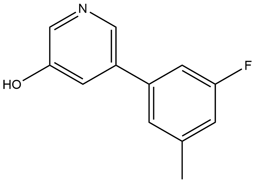 5-(3-Fluoro-5-methylphenyl)-3-pyridinol Structure