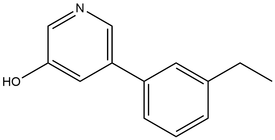 5-(3-Ethylphenyl)-3-pyridinol Structure