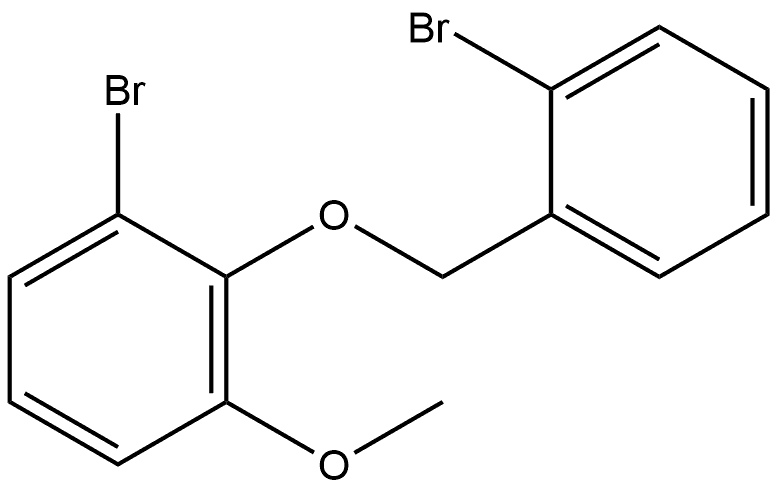 1-Bromo-2-[(2-bromophenyl)methoxy]-3-methoxybenzene Structure