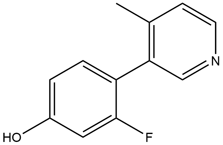 3-Fluoro-4-(4-methyl-3-pyridinyl)phenol Structure