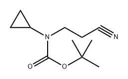 Tert-butyl (2-cyanoethyl)(cyclopropyl)carbamate Structure