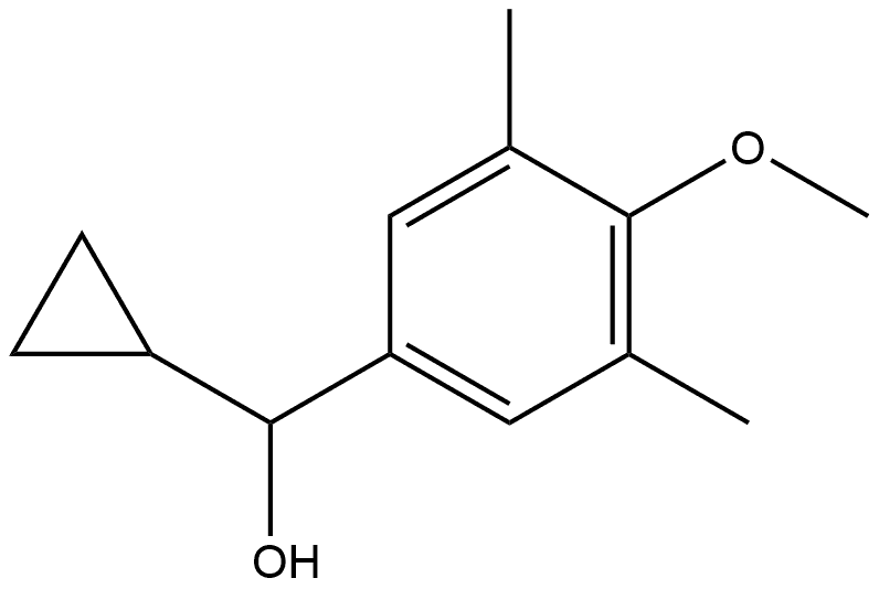 α-Cyclopropyl-4-methoxy-3,5-dimethylbenzenemethanol Structure