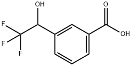 3-(2,2,2-Trifluoro-1-hydroxyethyl)benzoic acid 구조식 이미지