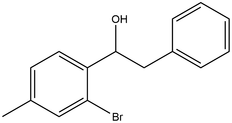 α-(2-Bromo-4-methylphenyl)benzeneethanol Structure