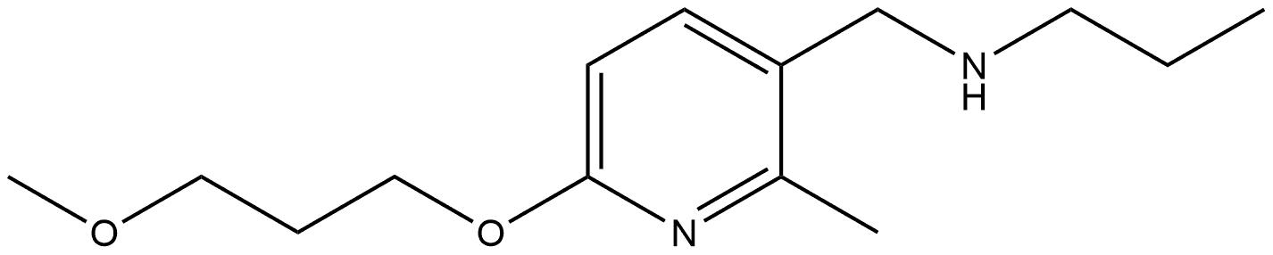 6-(3-Methoxypropoxy)-2-methyl-N-propyl-3-pyridinemethanamine Structure