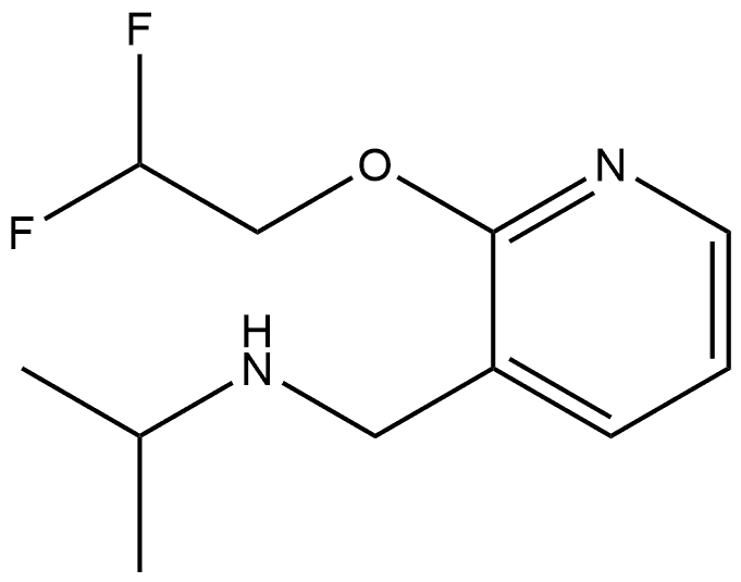 2-(2,2-Difluoroethoxy)-N-(1-methylethyl)-3-pyridinemethanamine Structure