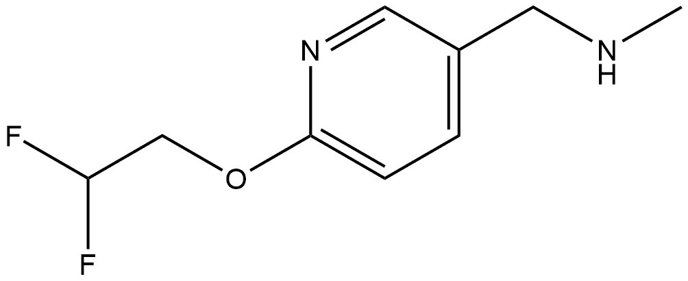 6-(2,2-Difluoroethoxy)-N-methyl-3-pyridinemethanamine Structure