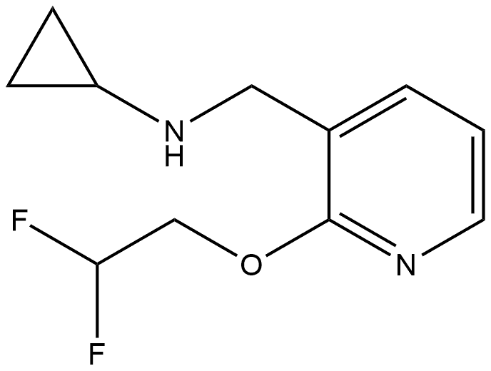 N-Cyclopropyl-2-(2,2-difluoroethoxy)-3-pyridinemethanamine Structure