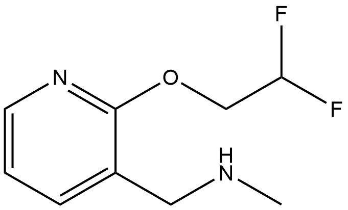 2-(2,2-Difluoroethoxy)-N-methyl-3-pyridinemethanamine Structure