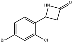 4-(4-Bromo-2-chlorophenyl)azetidin-2-one Structure