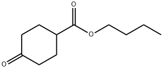 Cyclohexanecarboxylic acid, 4-oxo-, butyl ester Structure