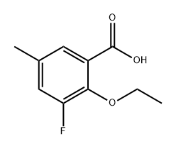 2-Ethoxy-3-fluoro-5-methylbenzoic acid Structure