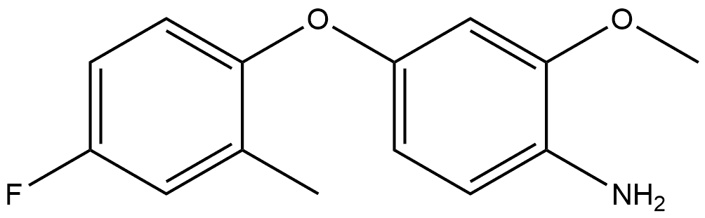 4-(4-Fluoro-2-methylphenoxy)-2-methoxybenzenamine Structure